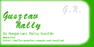 gusztav mally business card